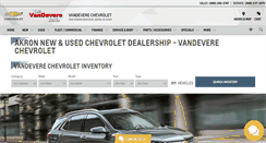 Desktop Screenshot of chevyvandevere.com